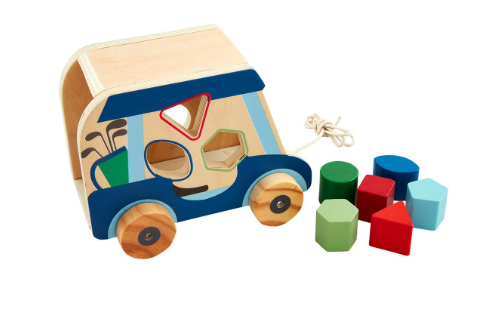 Blue Golf Cart Shape Sorter