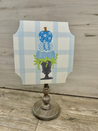 Blue Pumpkin Topper