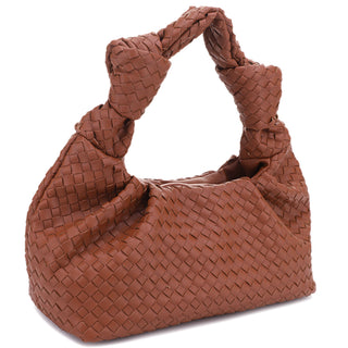 Brown Knot Handle Bag