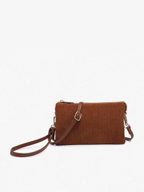 Brown Corduroy Riley Wristlet