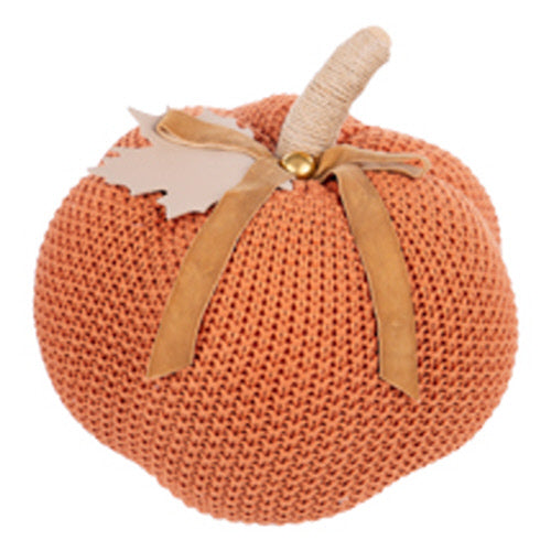 Burnt Orange Knit Pumpkin