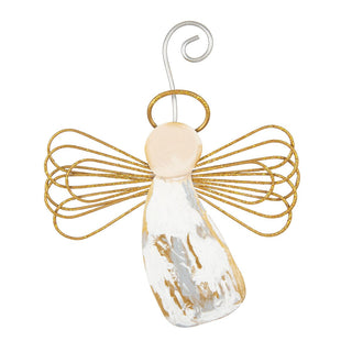 Gilded Angel Wire Wings Ornament
