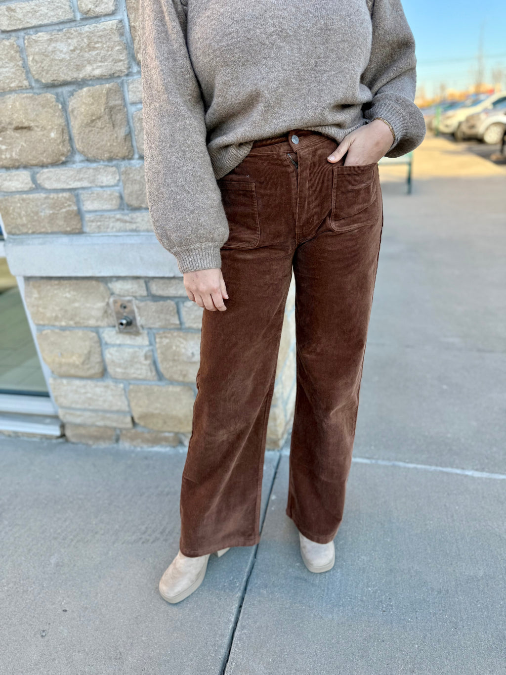 Anne Wide Leg Corduroy Pant