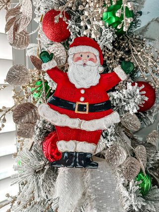 Joyful Santa Ornament