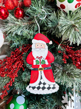 Elegant Santa Ornament