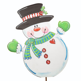 Martin's Snowman Green Scarf Decor
