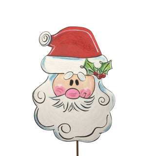 Broom Mustache Santa Decor