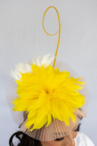 Yellow Fast Filly Fascinator