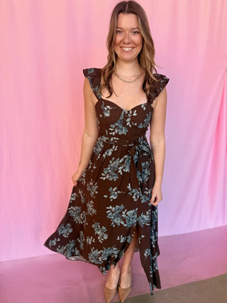 Sweetheart Floral Dress