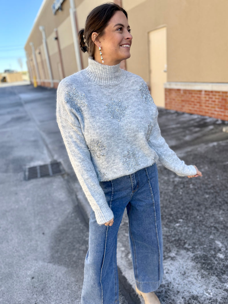 Glistening Snowflakes Sweater