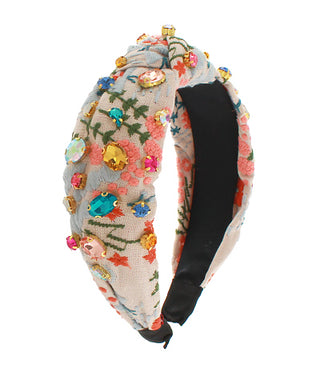Natural Jewel Flower Headband