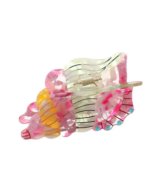 Pink Conch Acrylic Claw Clip