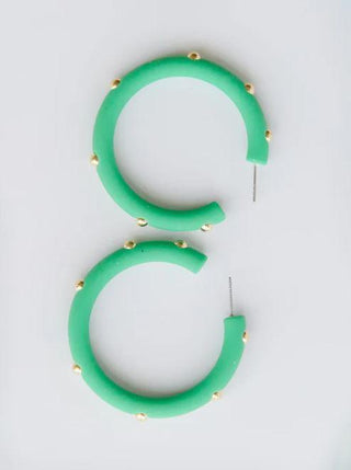Candace Pine Large Hoop