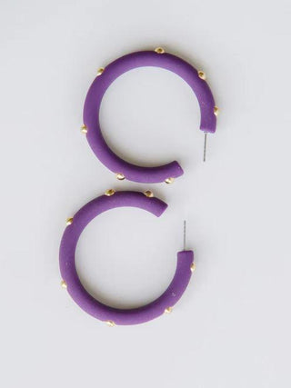 Candace Plum Large Hoop