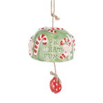 Candy Cane Bell Ornament