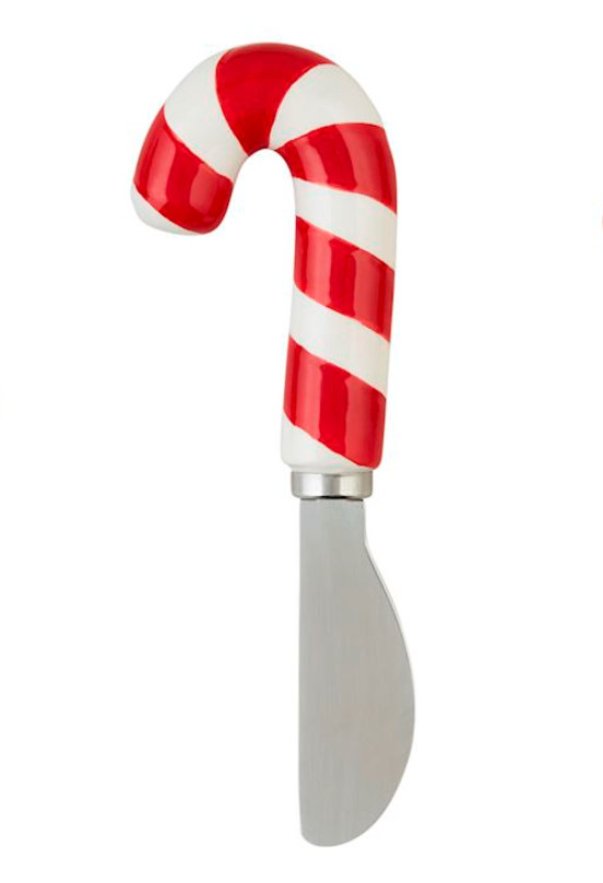 Candy Cane Ceramic Spreader