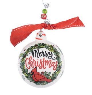 Merry Christmas Red Bird Ornament
