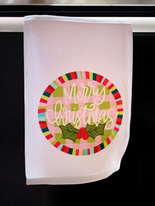 Merry Christmas Jewel Tea Towel
