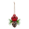 Cardinal on Pinecone Ornament