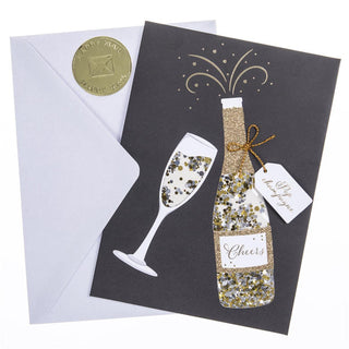 Champagne Shaker Congrats Card