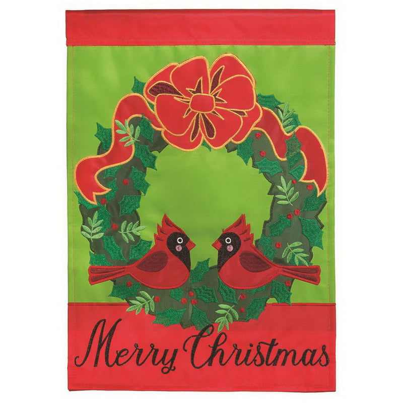 Christmas Cardinal Garden Flag