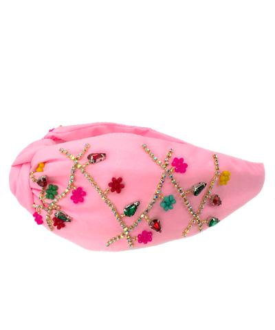 Pink Christmas Ornaments Headband