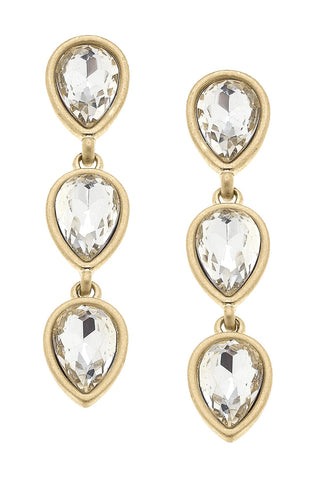 Clear Jordan Teardrops Earring