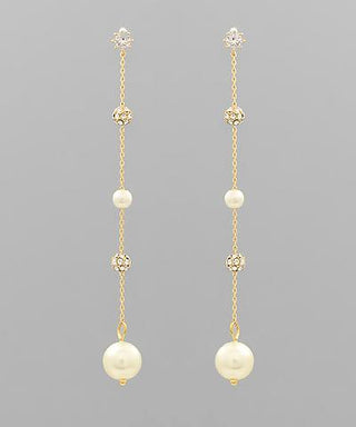 Cream Eleanor Earrings