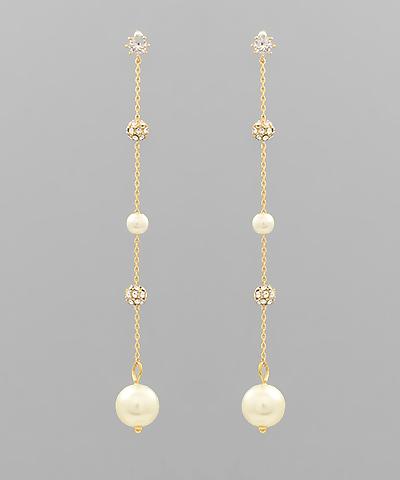 Cream Eleanor Earrings