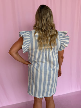 Stripe Signature Dress- Curvy