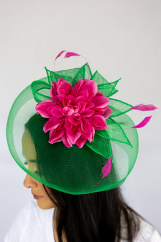 Green Pace Setter Fascinator