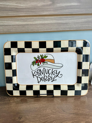 Derby 150 Checkered Platter