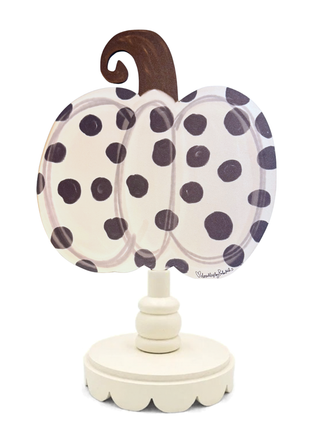 Black & White Polka Dot Topper