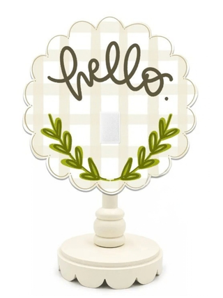 Hello Scalloped Interchangeable Topper