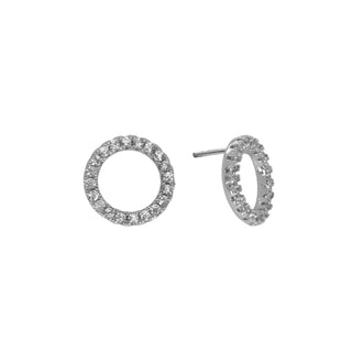 Open Circle Stud - Silver