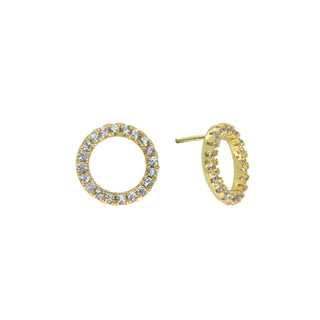Open Circle Stud - Gold