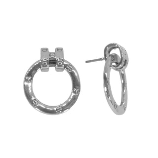 3/4" Circle Earring- Silver