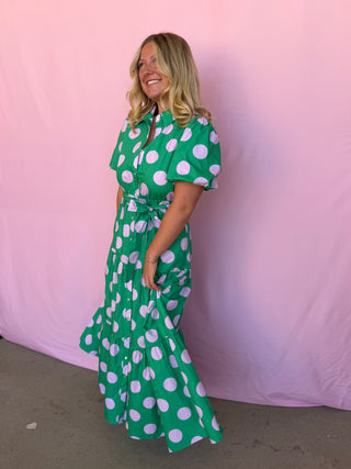 Spotted Sweet Maxi Dress