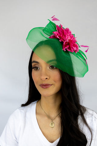 Green Pace Setter Fascinator