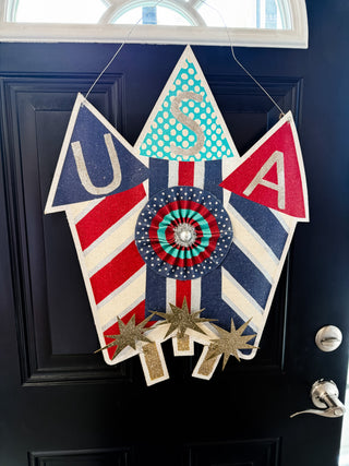 USA Fireworks Burlee Doorhanger