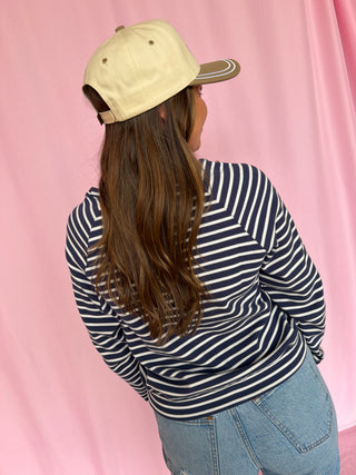 Stripe Waffle Knit Top