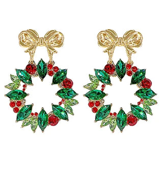 Christmas Wreath Earrings