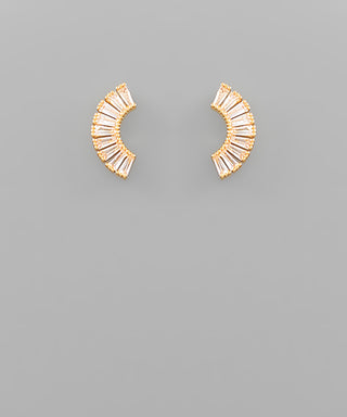 Taylor Earrings Clear/Gold