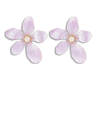 Lavender Petal Earring