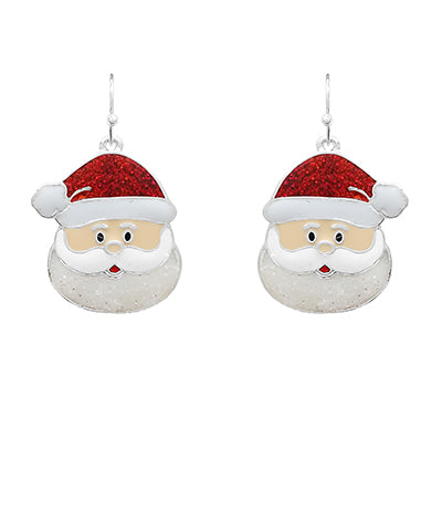 Santa Face Drop Earring