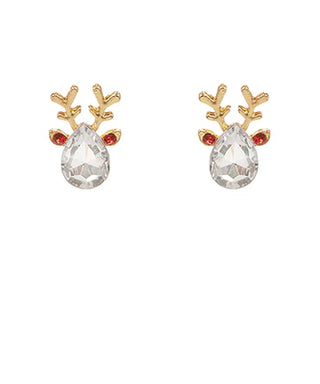 Reindeer Shaped Christmas Earrings