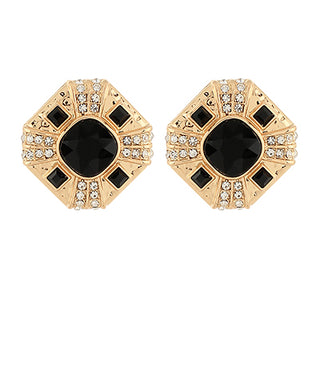 Black Pave Stud
