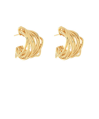 Gold Multi Layer Hoop