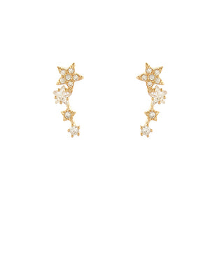 Pave Crystal Star Earring