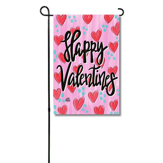 Valentines Streaks Glam Garden Flag